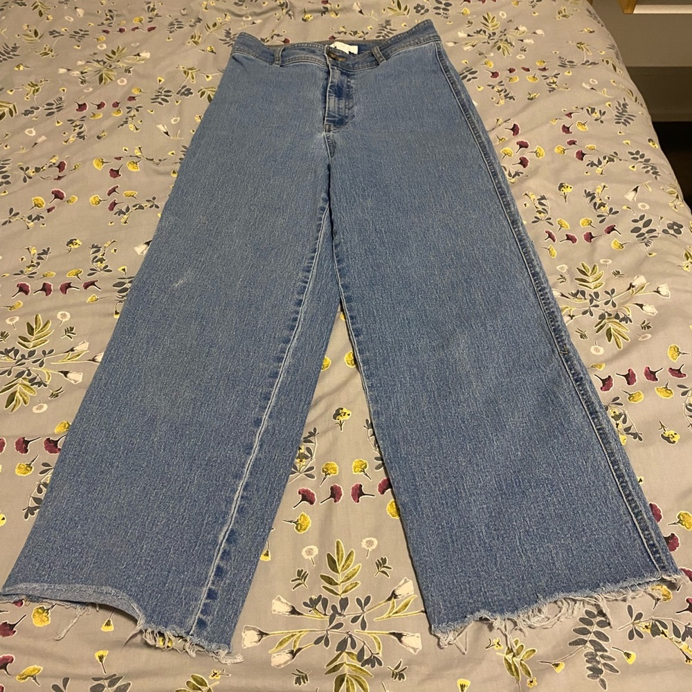H&M Women's Blue Jeans Straight Cut